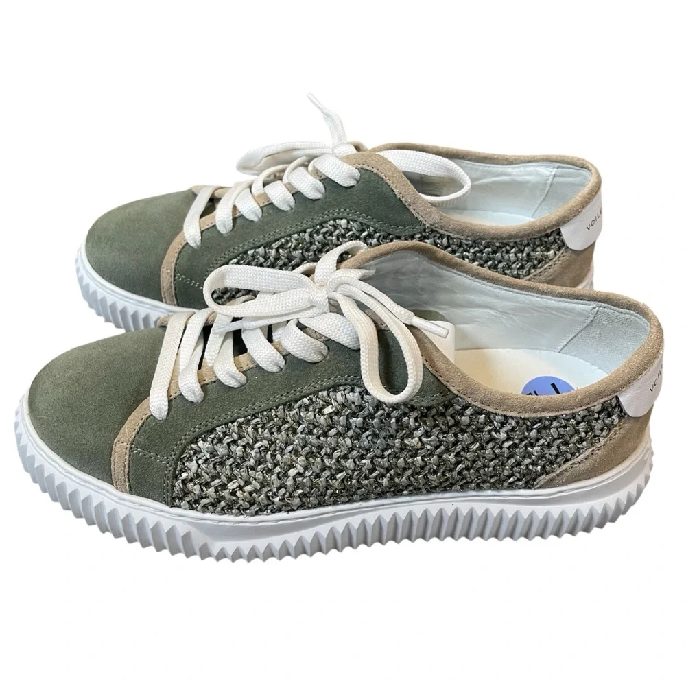Voile Blanche MAIORCA FLAT SUEDE AND FABRIC SNEAKERS EU38